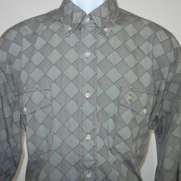 Roper Lone‎ Roo  Shirt Men's XL Aztec Western Button Down Long Sleeve - Picture 2 of 9